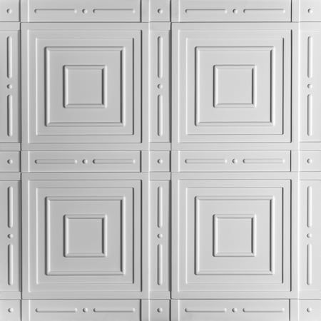 Ceilume Nantucket 2ft x 2ft White Ceiling Tile V3-NAN-22WTO